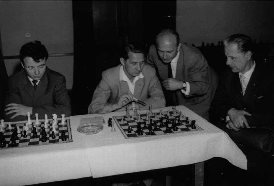 Simultanveranstaltung mit Großmeister Wolfgang Unzicker 1963