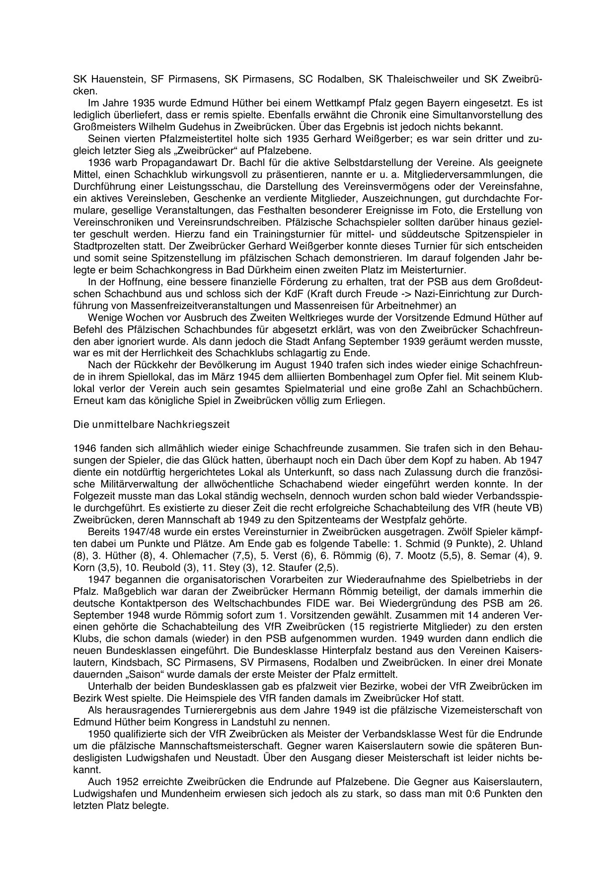 Vereinschronik des SK Zweibrücken, Seite 6